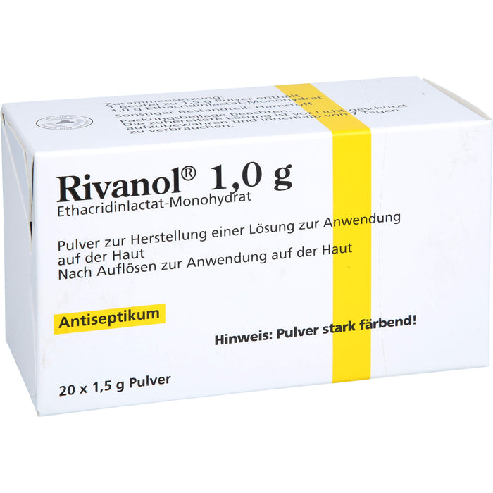 Rivanol 1,0 g Pulver Antiseptikum, 20 pcs. Sachets