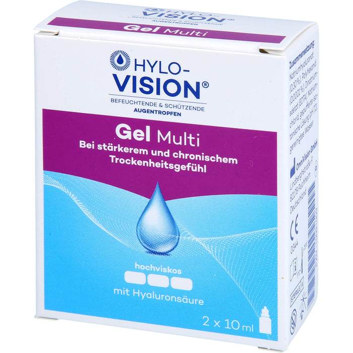 HYLO-VISION Gel Multi Augentropfen, 20 ml Solution