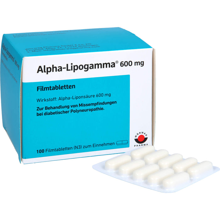 Alpha-Lipogamma 600 mg Filmtabletten, 100 pcs. Tablets