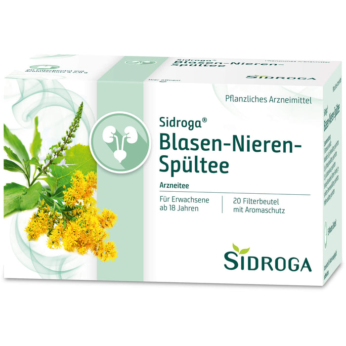 Sidroga Blasen-Nieren-Spültee für die ableitenden Harnwege, 20 pc Sac filtrant