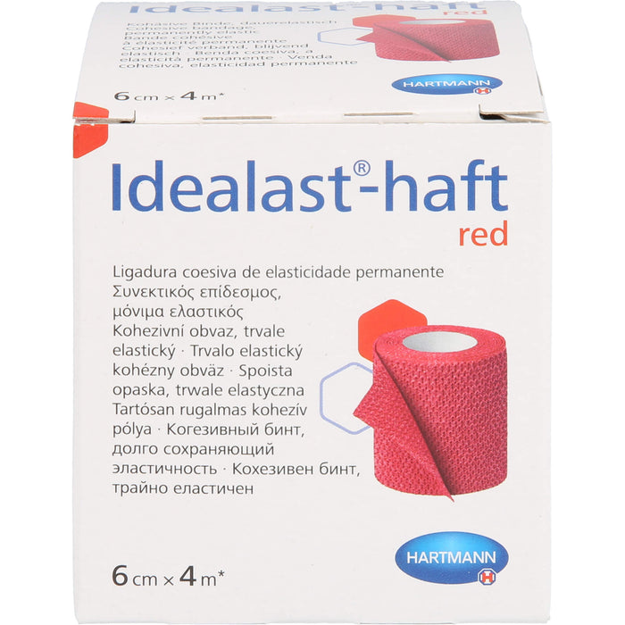 Idealast-haft color Binde 6cmx4m rot, 1 St BIN