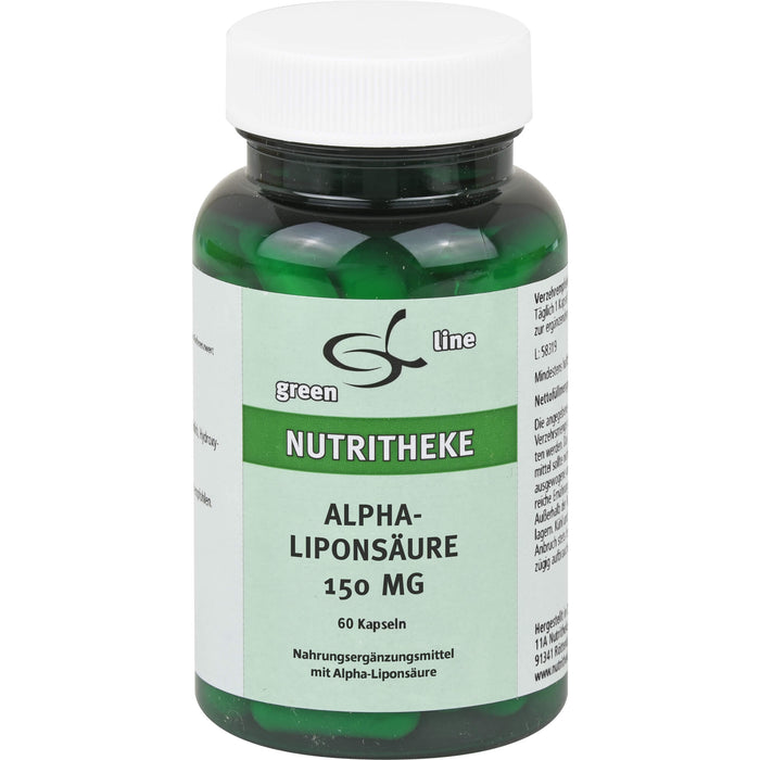 green line Nutritheke Alpha-Liponsäure 150 mg Kapseln, 60 pc Capsules