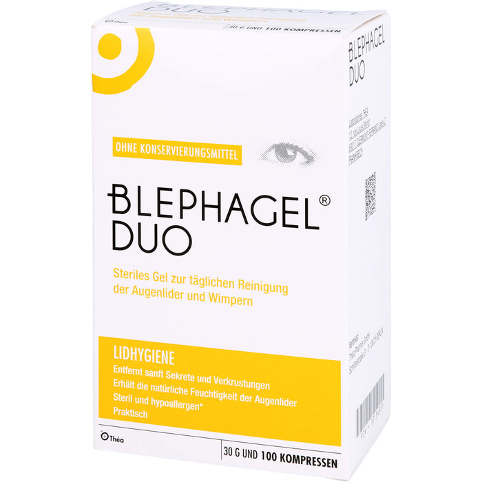 BLEPHAGEL DUO steriles Reinigungsgel zur Lidhygiene, 1 pcs. Combipack