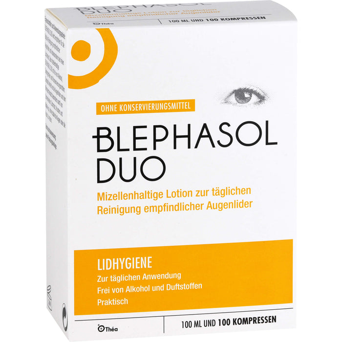 Blephasol Duo Lotion + Reinigungspads zur Lidhygiene, 1 St. Kombipackung