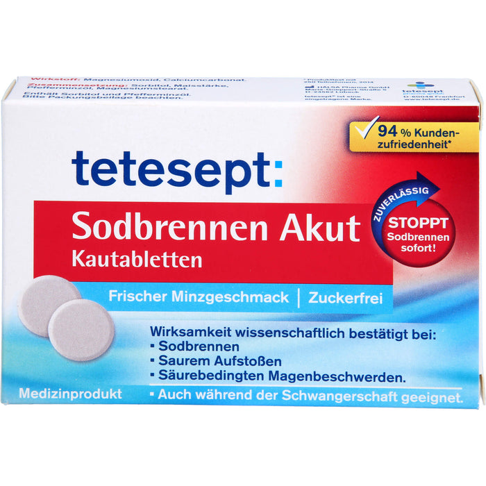 tetesept Sodbrennen Akut, 20 pc Tablettes