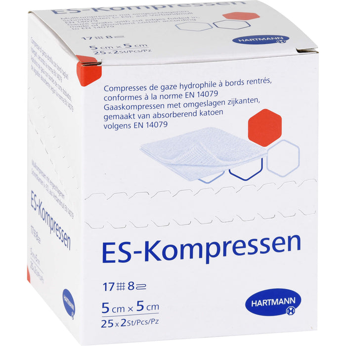 ES-Kompressen steril 5x5cm 8fach, 25X2 St KOM