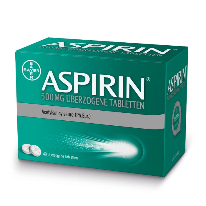 ASPIRIN 500 mg überzogene Tabletten, 40 pc Tablettes