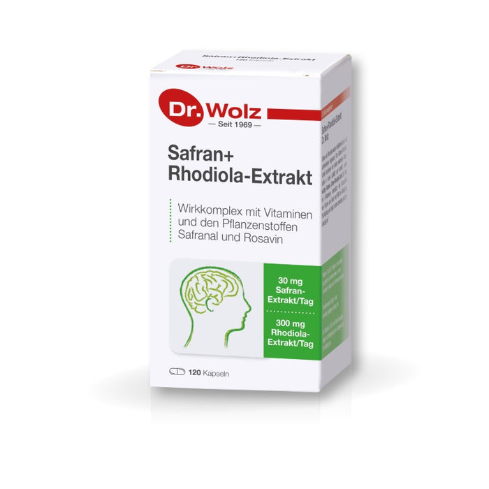 Dr. Wolz Safran+Rhodiola-Extrakt Kapseln, 120 pc Capsules