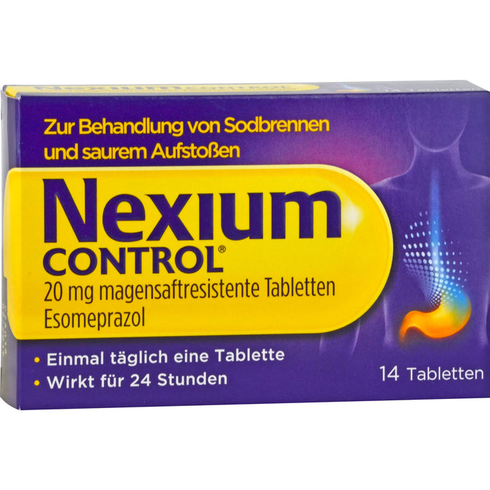 Nexium Control 20 mg Tabletten bei Sodbrennen, 14 pcs. Tablets