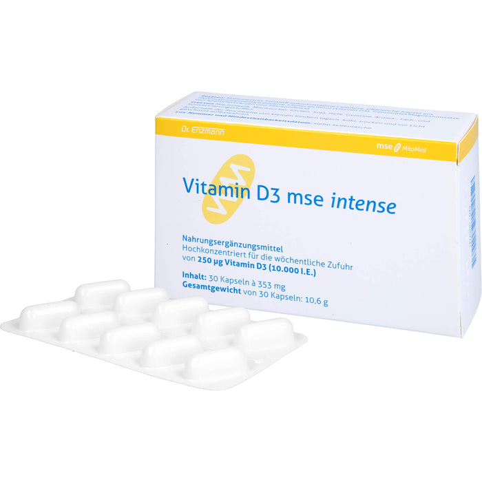 Vitamin D3 mse Intense Kapseln, 30 pc Capsules