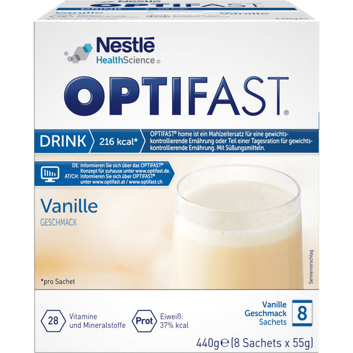 OPTIFAST home Drink Vanille Pulver in Sachets, 8 pc Sachets