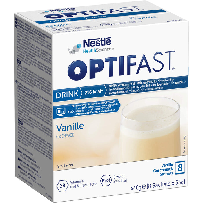 OPTIFAST home Drink Vanille Pulver in Sachets, 8 pcs. Sachets