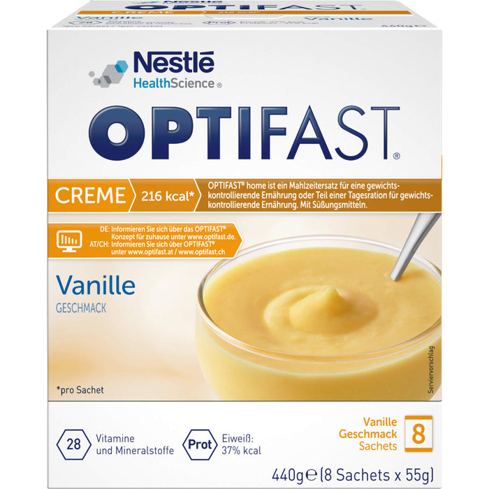 OPTIFAST home Creme Vanille Pulver in Sachets, 8 pc Sachets