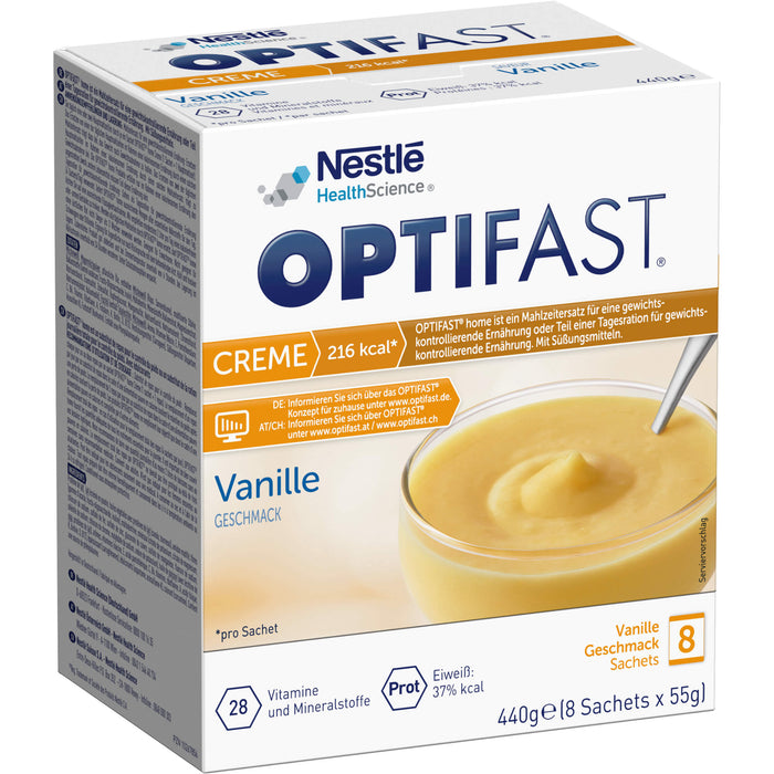 OPTIFAST home Creme Vanille Pulver in Sachets, 8 St. Beutel