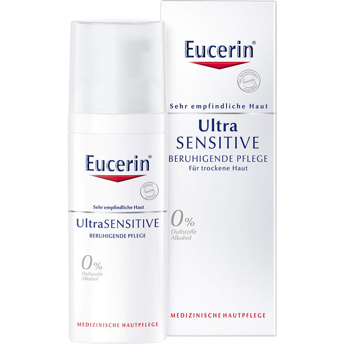 Eucerin Ultra Sensitive beruhigende Pflege für trockene Haut, 50 ml Creme