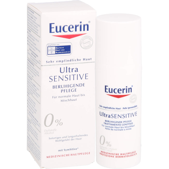 Eucerin UltraSensitive beruhigende Pflege für normale bis Mischhaut, 50 ml Crème