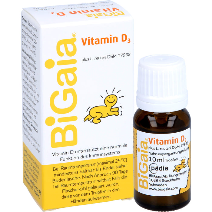 BiGaia plus Vitamin D3 Tropfen, 10 ml Lösung