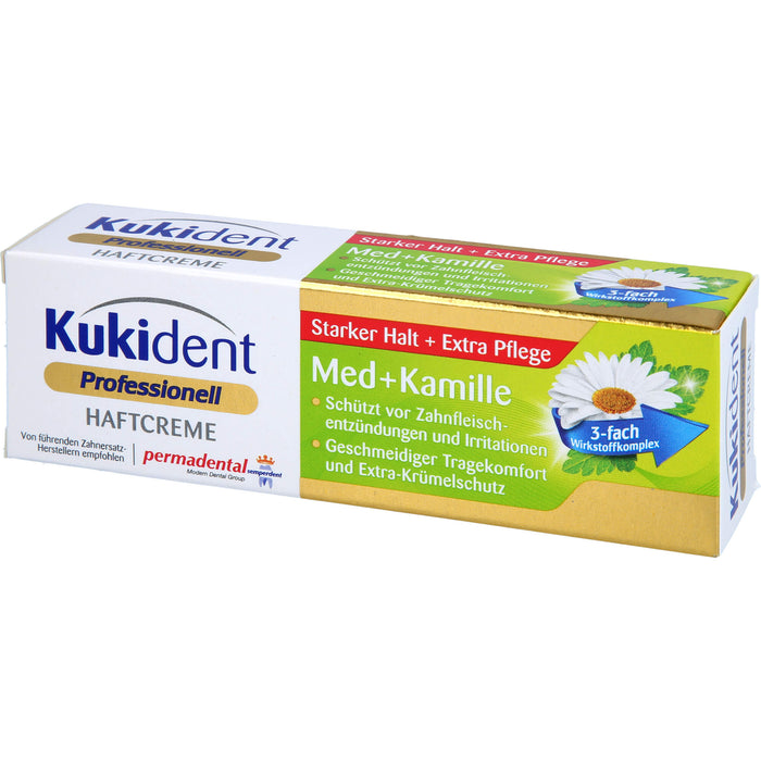 Kukident Haftcreme Med + Kamille extra starker Halt, 40 g Crème