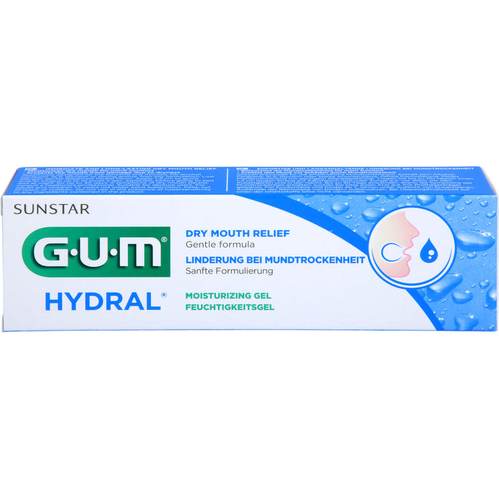 GUM HYDRAL Feuchtigkeitsgel Linderung bei Mundtrockenheit, 50 ml Zahncreme