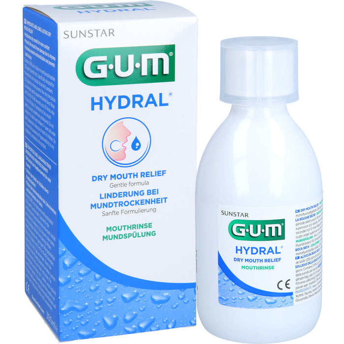 GUM HYDRAL Mundspülung, 300 ml Lösung