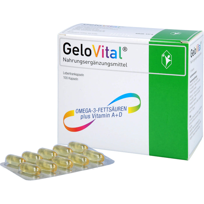 GeloVital Lebertrankapseln, 100 pc Capsules