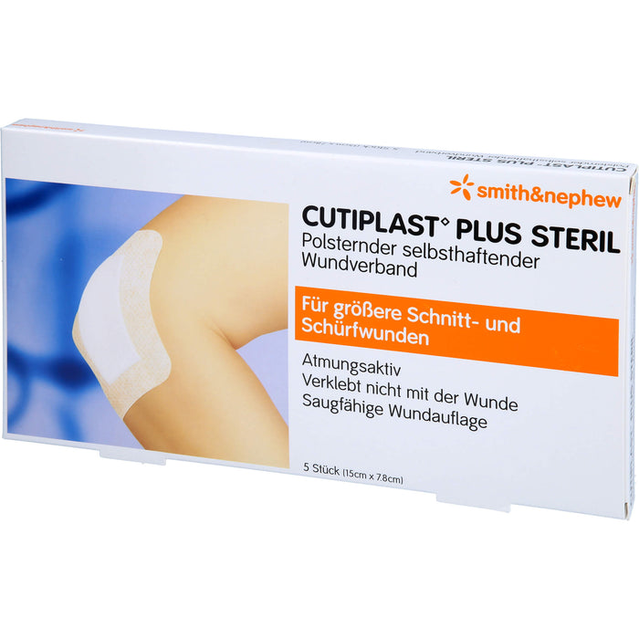 Cutiplast 15x7,8cm plus steril, 5 pc Pansements