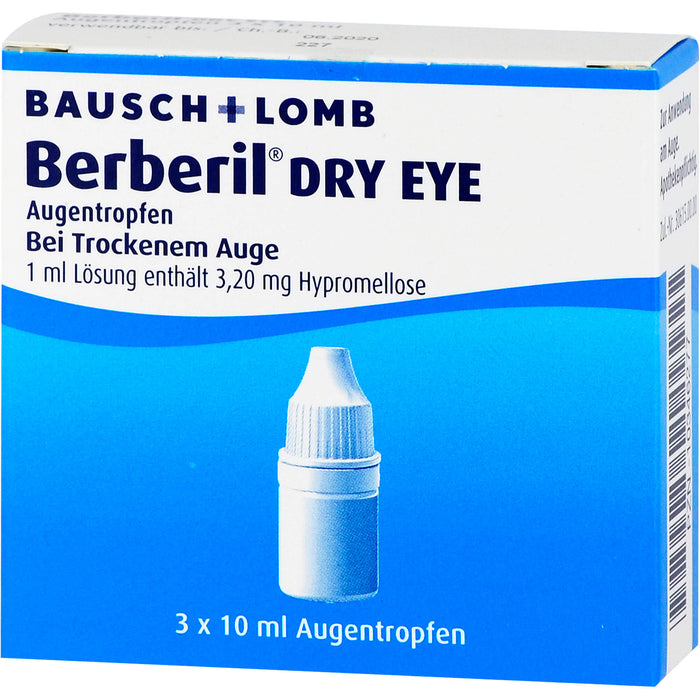 Berberil Dry Eye Augentropfen bei trockenem Auge, 30 ml Solution