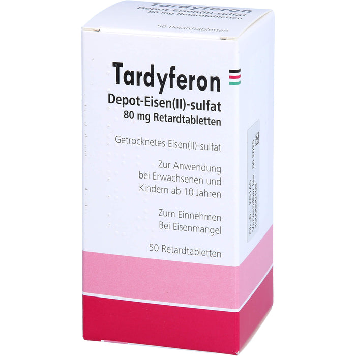 Tardyferon Depot-Eisen(II)-sulfat 80 mg Eurim Retardtabletten, 50 pc Tablettes