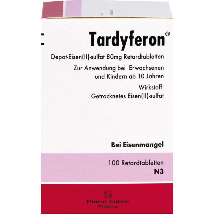 Tardyferon Depot-Eisen(II)-sulfat 80 mg Eurim Retardtabletten, 100 pc Tablettes