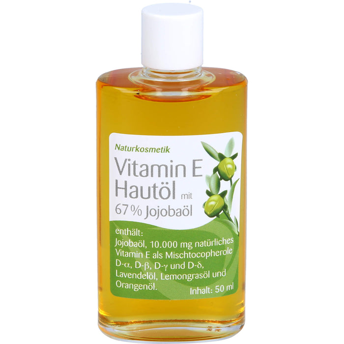 Vitamin E Hautöl mit 67% Jojobaöl, 50 ml OEL