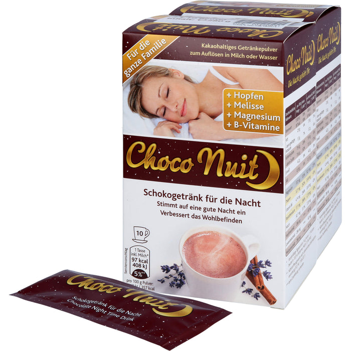 Choco Nuit Drink Schokogetränk Pulver, 20 St. Beutel