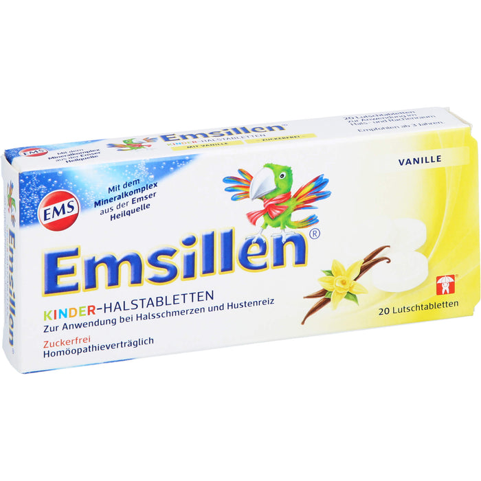 Emsillen Kinder-Halstabletten Vanille, 20 pcs. Tablets