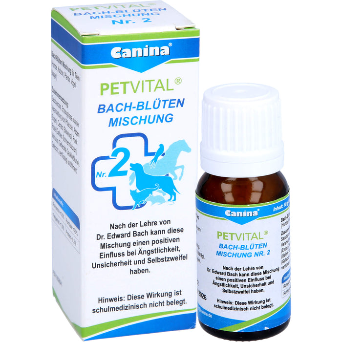 PETVITAL Bach-Blüten Mischung Nr. 2 Globuli, 10 g Globules