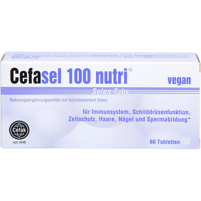 Cefasel 100 nutri Selen-TABS, 60 St. Tabletten