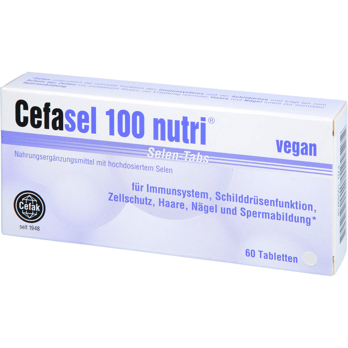 Cefasel 100 nutri Selen-TABS, 60 pcs. Tablets