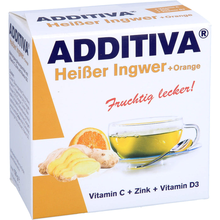 ADDITIVA Heißer Ingwer + Orange Sachets, 120 g Pulver