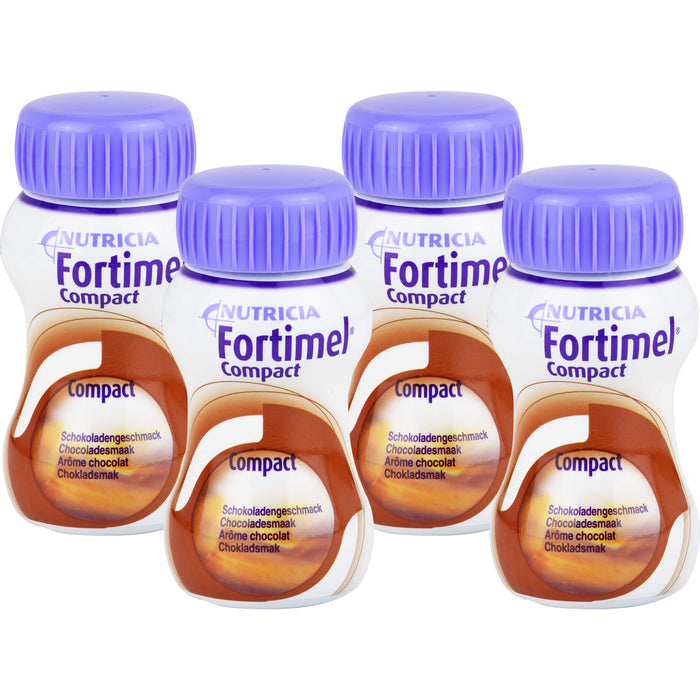 NUTRICIA Fortimel Compact 2,4 Schokoladengeschmack Trinknahrung, 4 pc Solution