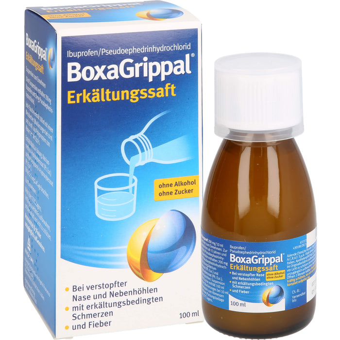 BoxaGrippal Erkältungssaft, 100 ml Solution