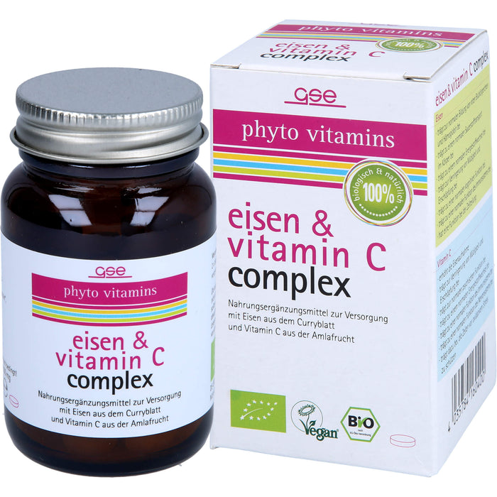 phyto vitamins Eisen und Vitamin C Complex Bio, 60 pcs. Tablets