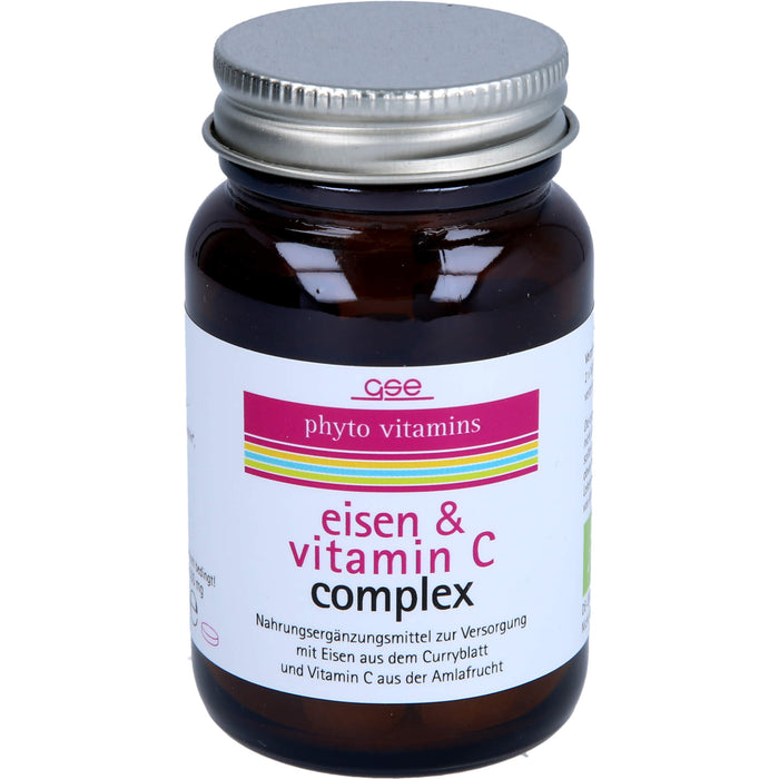 phyto vitamins Eisen und Vitamin C Complex Bio, 60 St. Tabletten