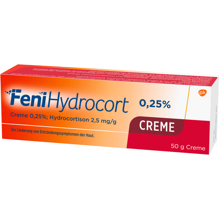 FeniHydrocort 0,25 % Creme bei Entzündungssymptomen der Haut, 50 g Crème