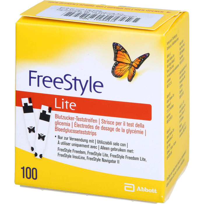 Freestyle Lite Emra Teststreifen ohne Codieren, 100 St TTR