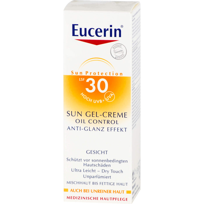 Eucerin Oil Control Face Sun Gel-Creme LSF 30, 50 ml Cream