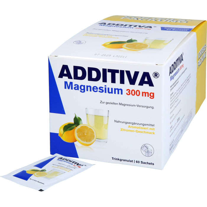 ADDITIVA Magnesium 300 mg Sachets, 60 St. Beutel