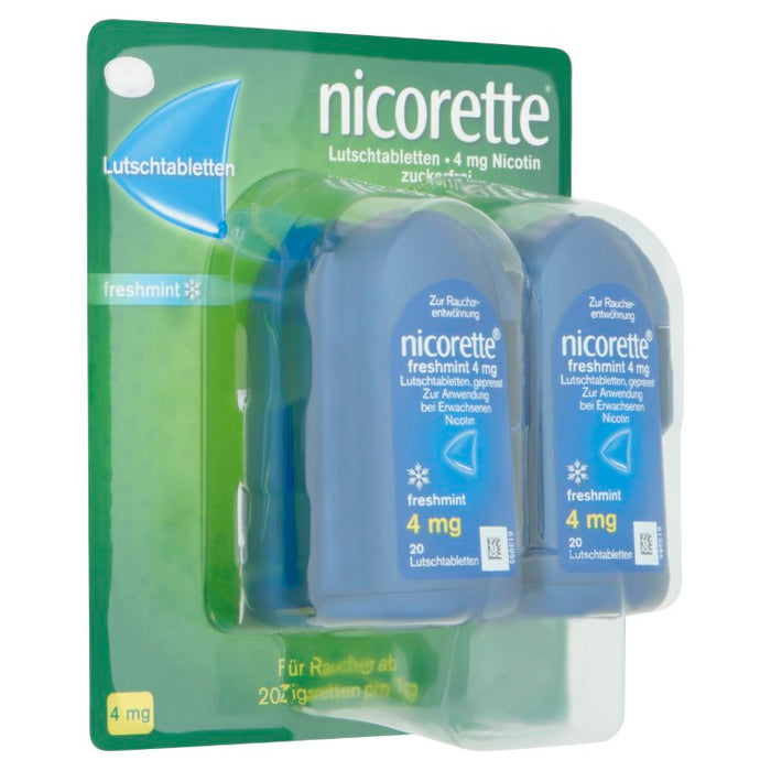 nicorette Lutschtabletten 4 mg Nicotin zuckerfrei, 80 St. Tabletten