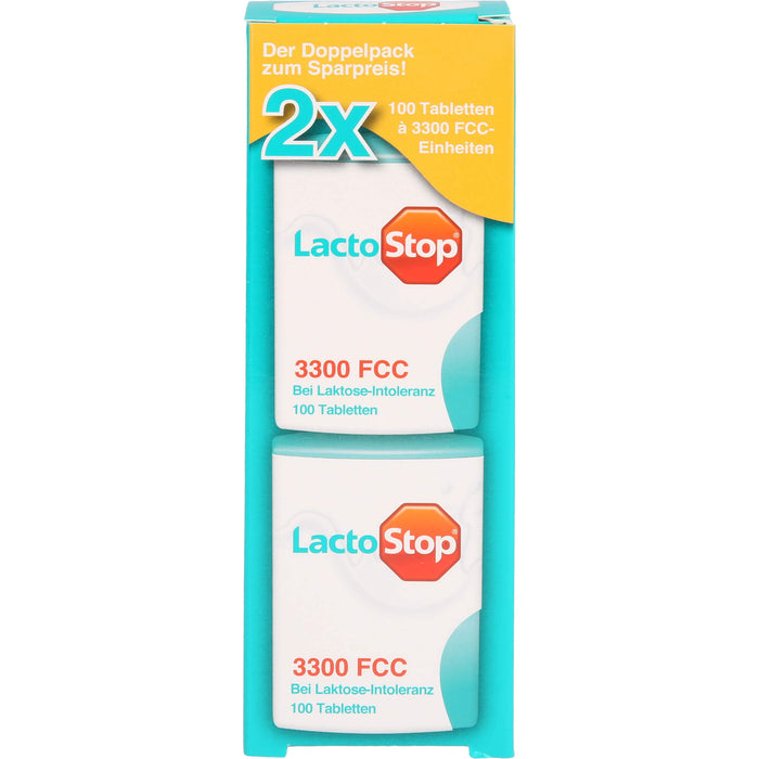 LactoStop 3300 FCC Tabletten bei Lactose-Intoleranz, 200 pcs. Tablets