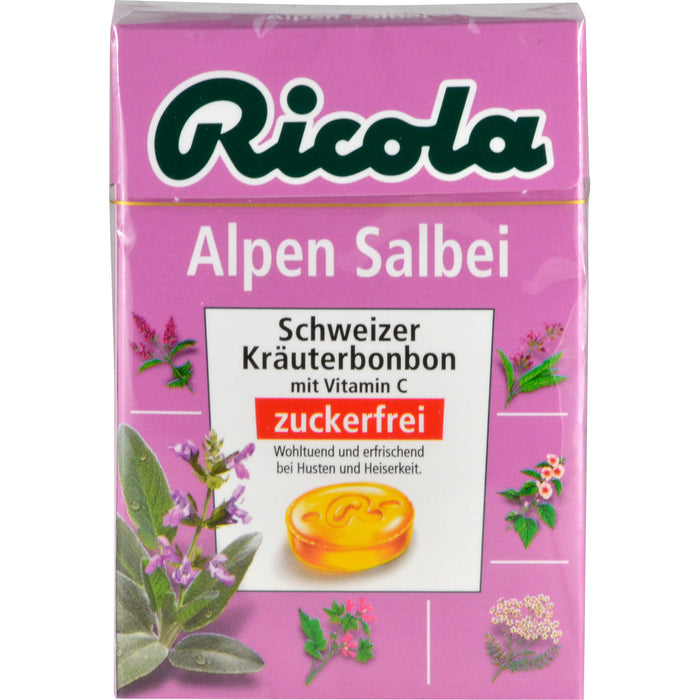 Ricola Alpen Salbei Schweizer Kräuterbonbons zuckerfrei, 50 g Candies