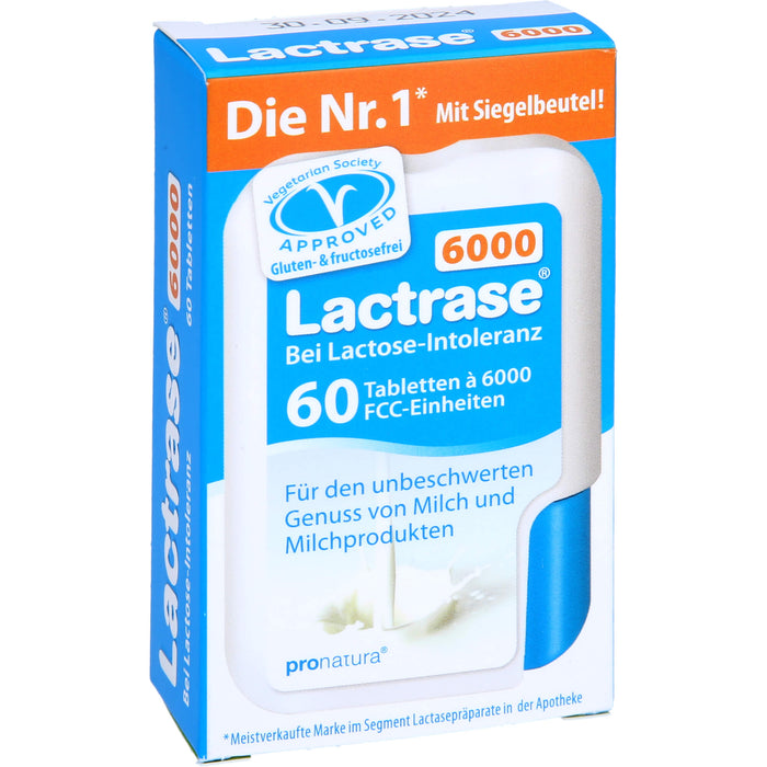 Lactrase 6000 bei Lactose-Intoleranz Tabletten, 60 pcs. Tablets