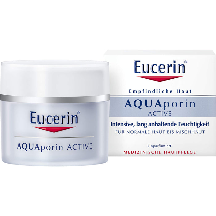 Eucerin AQUAporin ACTIVE normale Haut bis Mischhaut Creme, 50 ml Crème