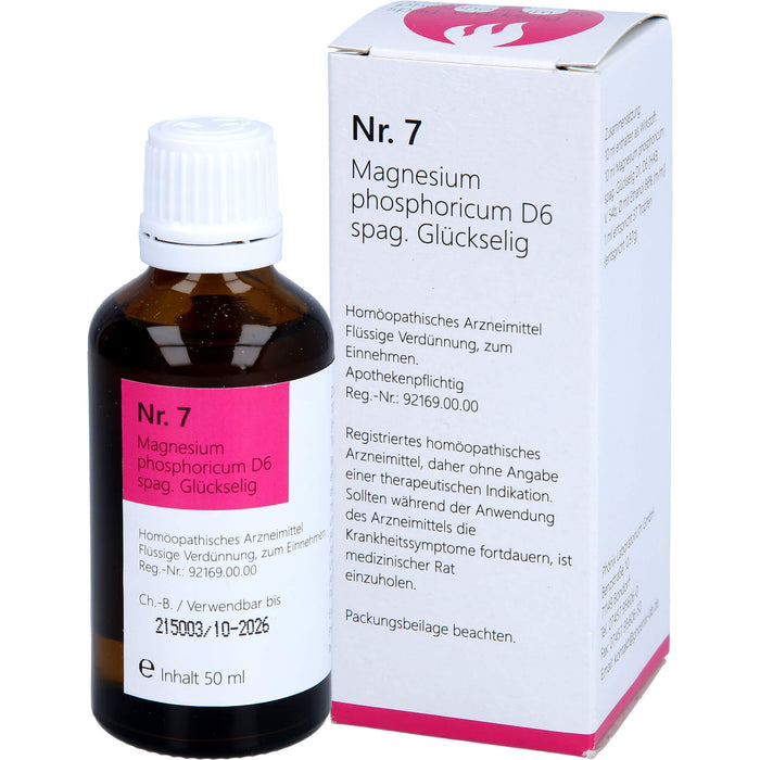 Nr. 7 Magnesium phosphoricum D6 spag. Glückselig, 50 ml TEI